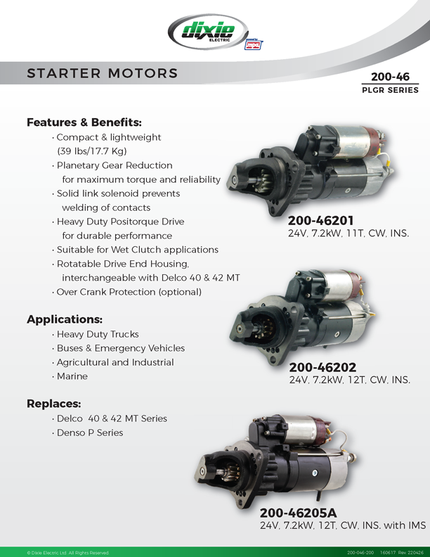 HD replacement for 40MT, 42MT and Denso P Series