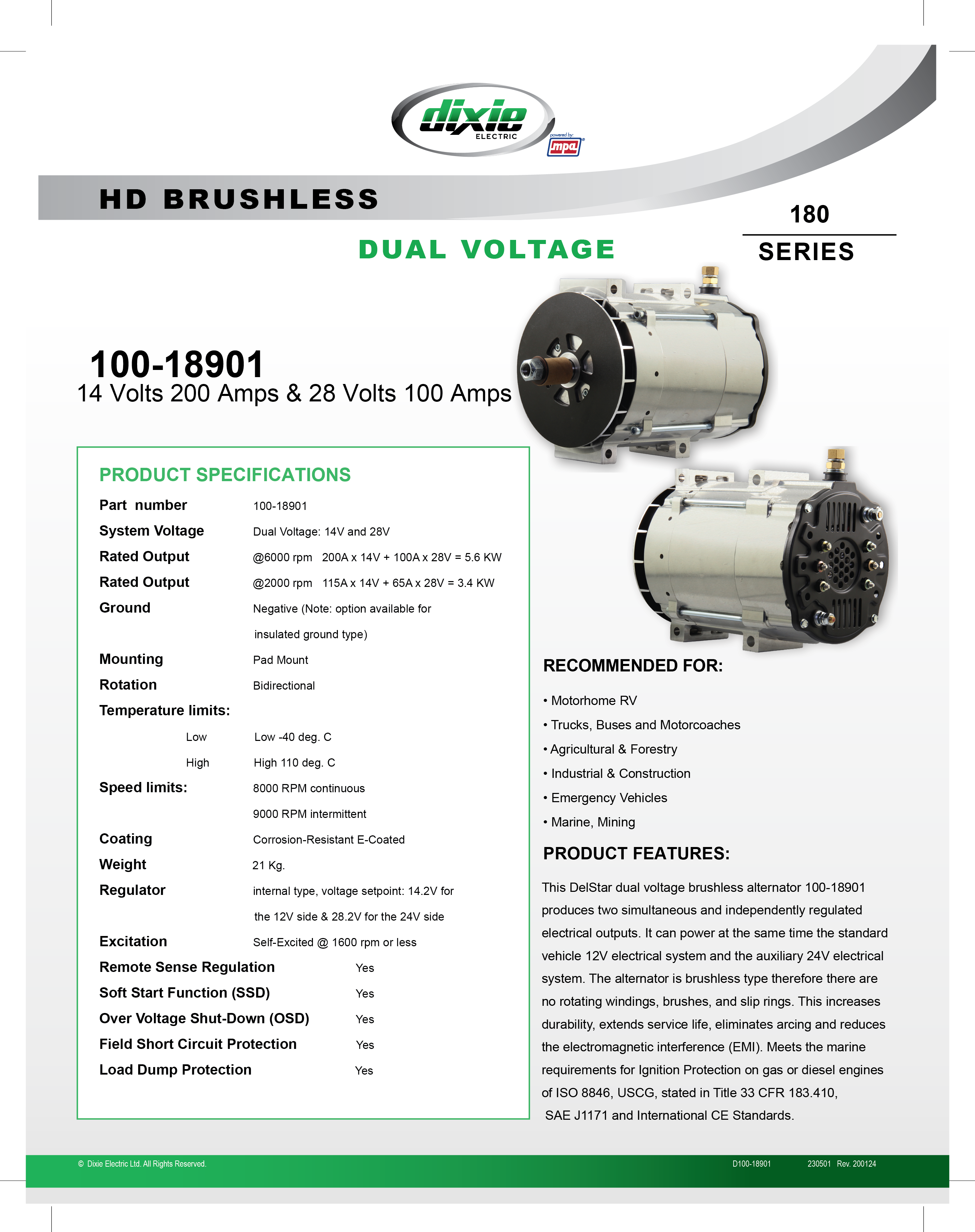Dual Voltage Coach Bus